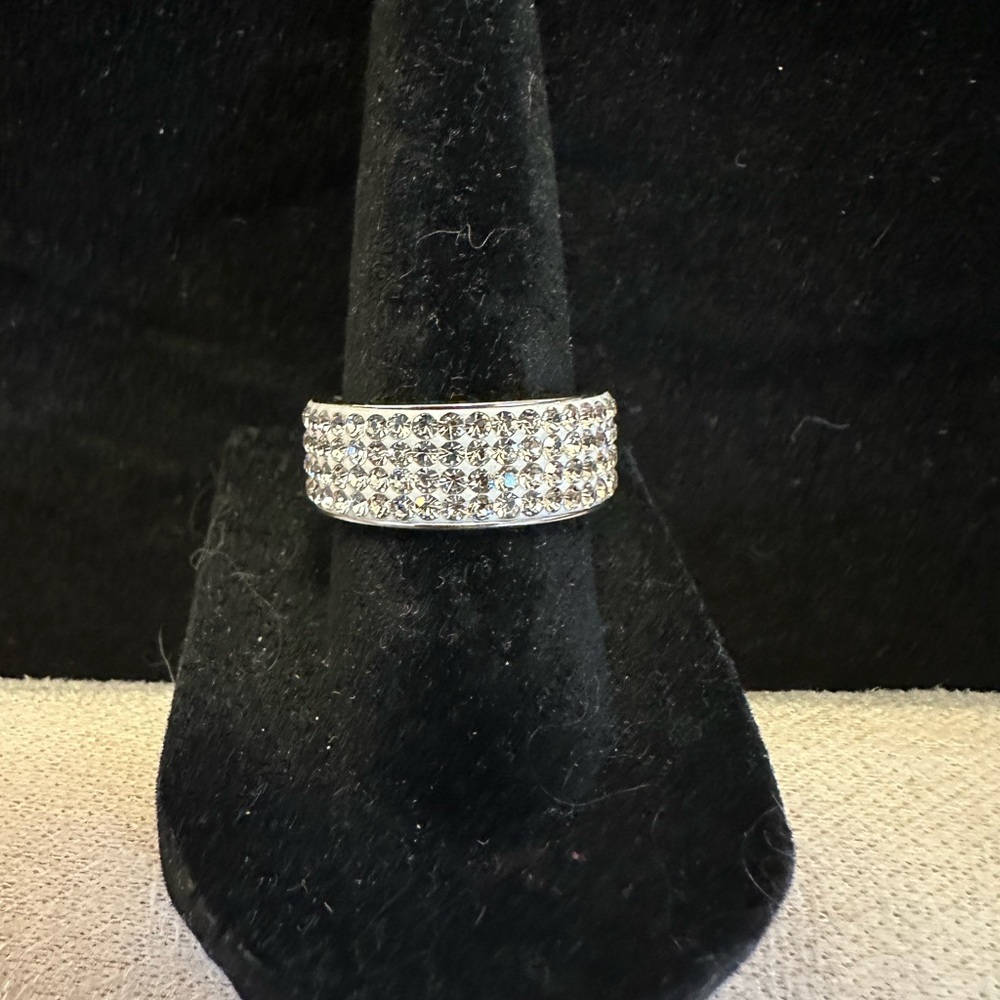 NEW Stainless Steel & Diamond Ring - Picture 4 of 5